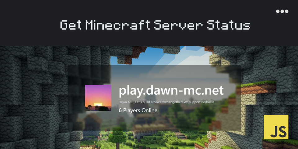 How to get a Minecraft Server's player count, MOTD, and status using Javascript