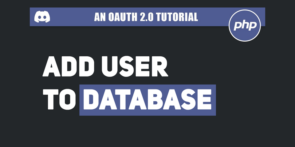 Add a discord user to your database (Login with Discord OAuth) in PHP